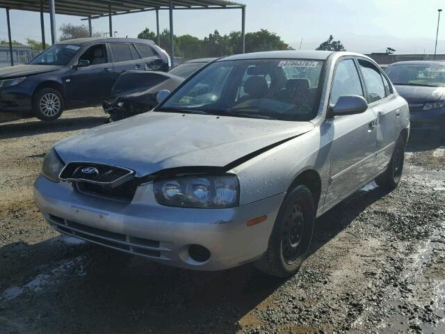 KMHDN45D51U215238 - 2001 HYUNDAI ELANTRA GL SILVER photo 2