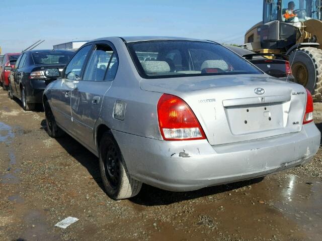 KMHDN45D51U215238 - 2001 HYUNDAI ELANTRA GL SILVER photo 3