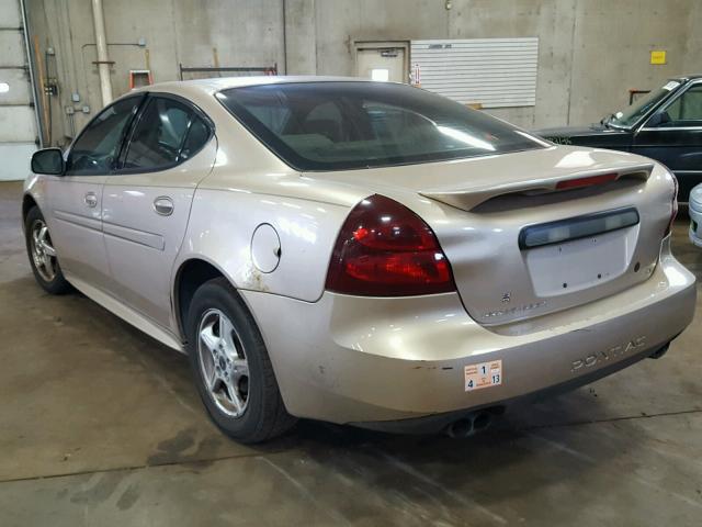 2G2WS522141221332 - 2004 PONTIAC GRAND PRIX GOLD photo 3