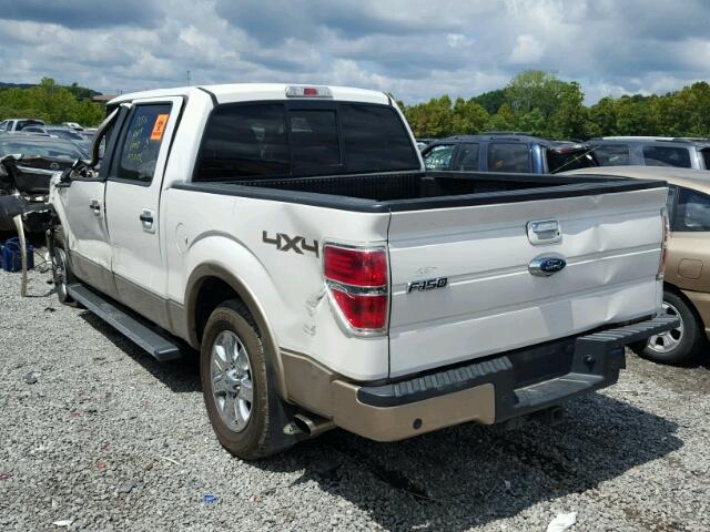 1FTFW1E65BFC32802 - 2011 FORD F150 SUPER WHITE photo 3