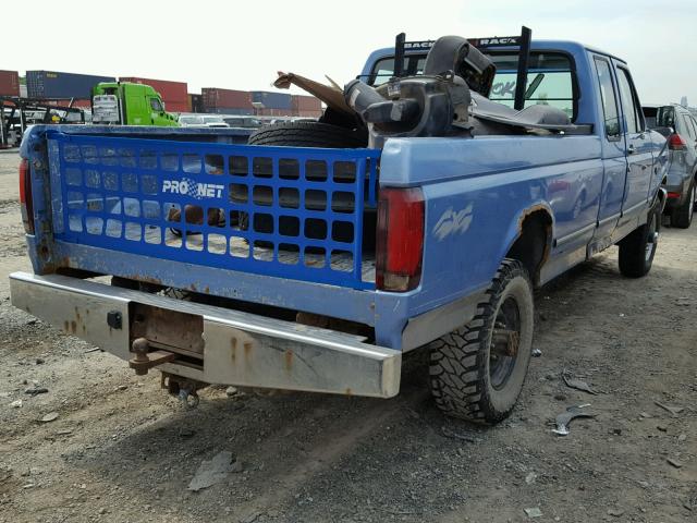 1FTHX26F2TEB24736 - 1996 FORD F250 BLUE photo 4