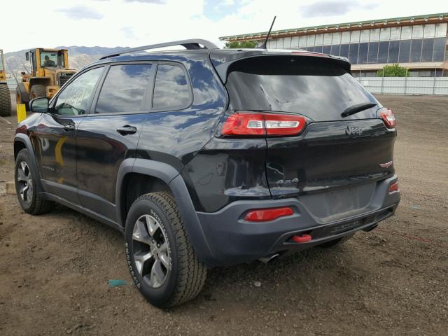 1C4PJMBS0EW160482 - 2014 JEEP CHEROKEE T BLACK photo 3