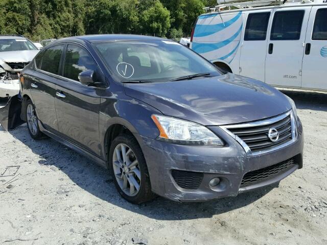 3N1AB7AP0FY267630 - 2015 NISSAN SENTRA S GRAY photo 1