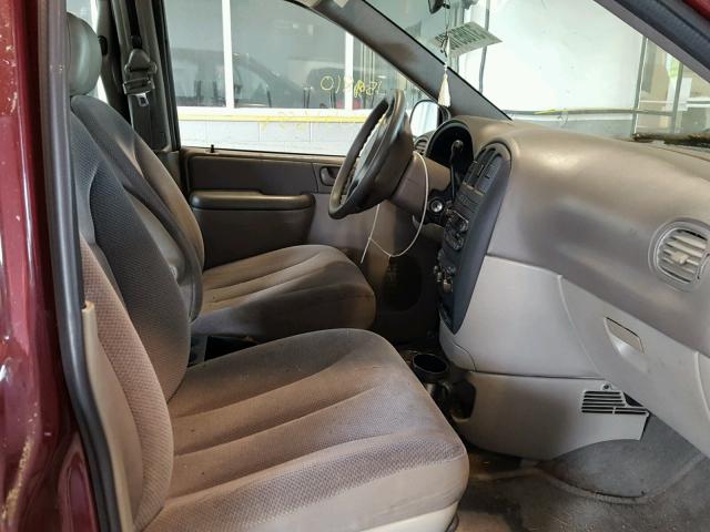 1C8GJ15B62B604427 - 2002 CHRYSLER VOYAGER EC ბურგუნდია ფოტო 5
