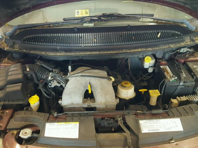 1C8GJ15B62B604427 - 2002 CHRYSLER VOYAGER EC ბურგუნდია ფოტო 7