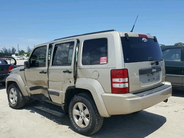 1J4PP2GK3BW506624 - 2011 JEEP LIBERTY SP GOLD photo 3