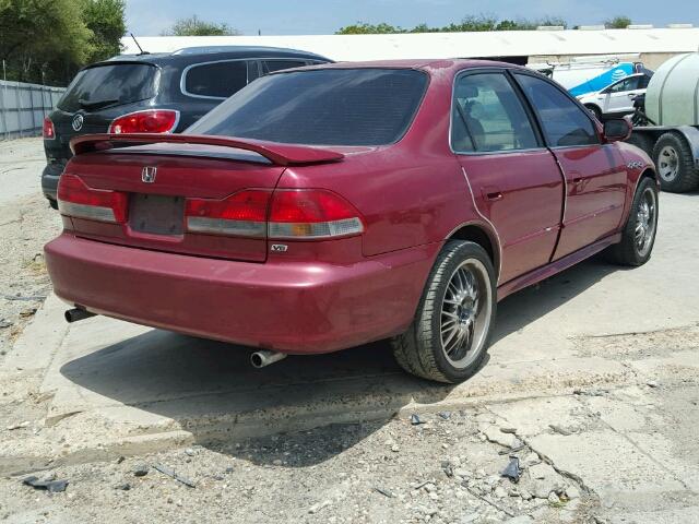 1HGCG16571A072960 - 2001 HONDA ACCORD EX RED photo 4