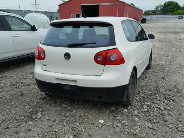 WVWEV71K67W000172 - 2007 VOLKSWAGEN NEW GTI WHITE photo 4