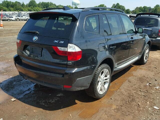 WBXPC93498WJ13594 - 2008 BMW X3 3.0SI BLUE photo 4