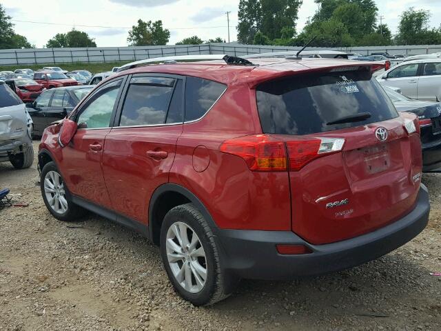 2T3DFREV6EW191595 - 2014 TOYOTA RAV4 LIMIT RED photo 3