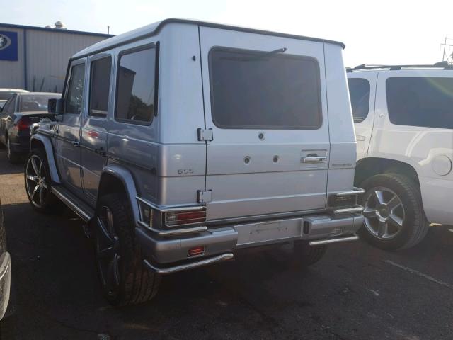 WDCYR49E02X132453 - 2002 MERCEDES-BENZ G 500 SILVER photo 3