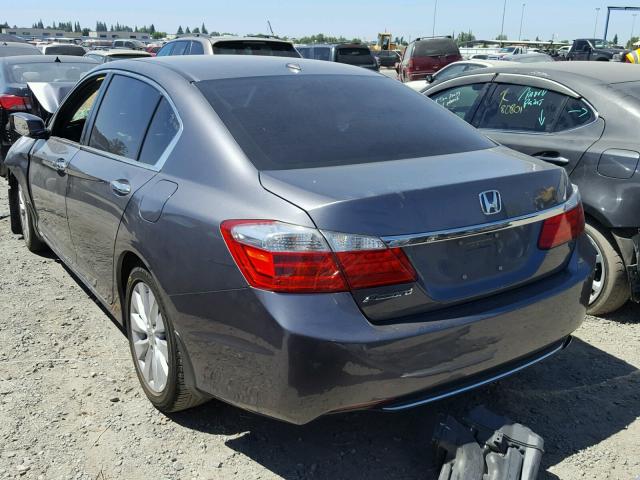 1HGCR2F88DA081715 - 2013 HONDA ACCORD EXL GRAY photo 3