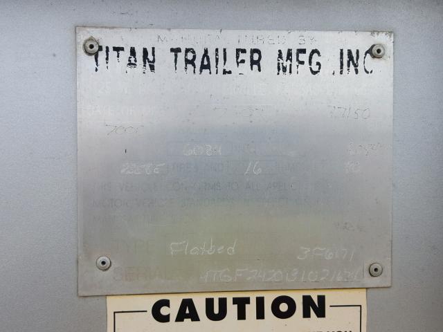 4TGF2420131021674 - 2003 GOOS TRAILER SILVER photo 10