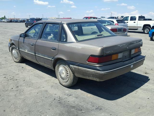 1FAPP36X2LK112832 - 1990 FORD TEMPO GL BROWN photo 3