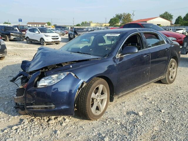 1G1ZC5EU1BF324008 - 2011 CHEVROLET MALIBU 1LT BLUE photo 2