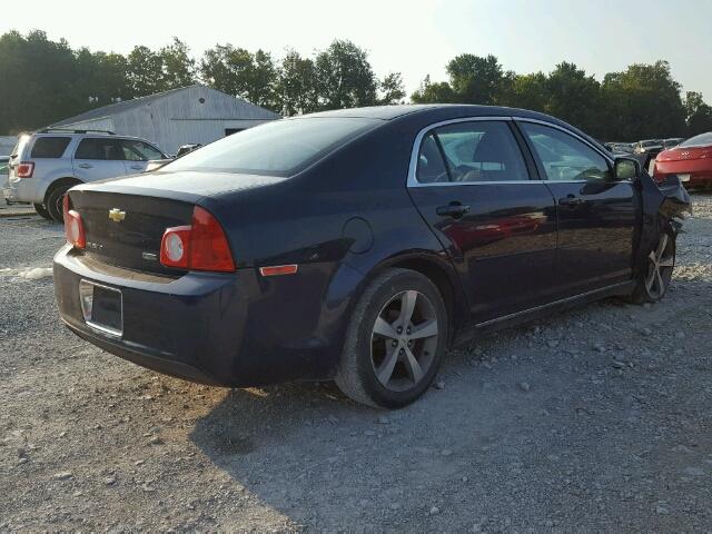 1G1ZC5EU1BF324008 - 2011 CHEVROLET MALIBU 1LT BLUE photo 4