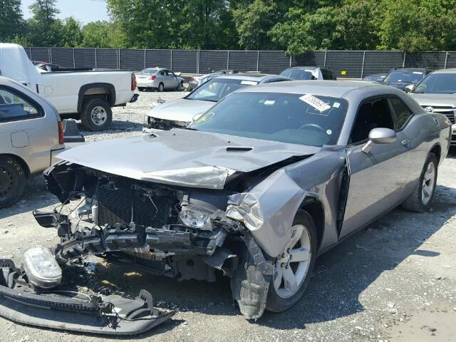 2C3CDYAG1DH669931 - 2013 DODGE CHALLENGER SILVER photo 2