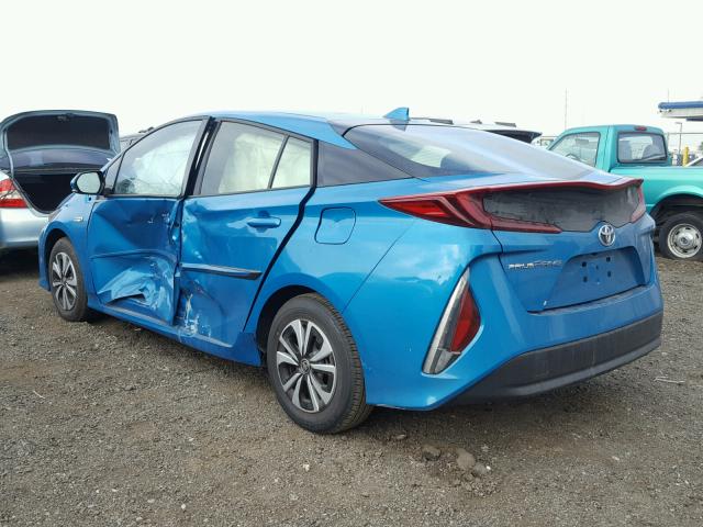 JTDKARFP5H3035884 - 2017 TOYOTA PRIUS PRIM 蓝色 照片 3