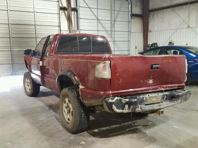 1GCCT19W5Y8300597 - 2000 CHEVROLET S TRUCK S1 RED photo 3