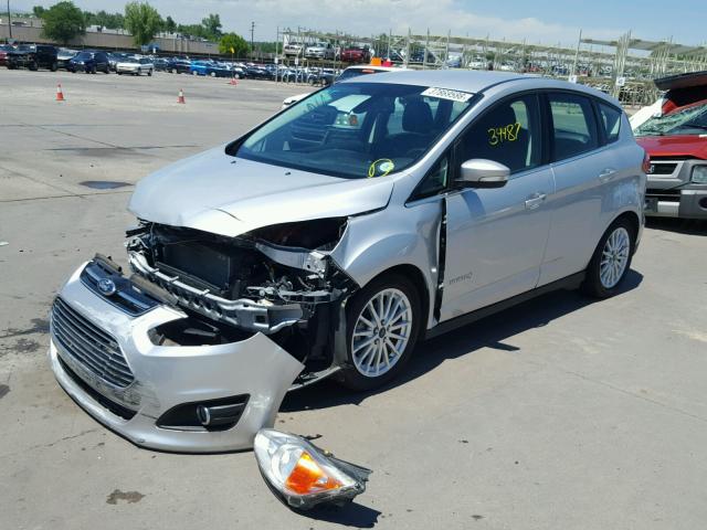 1FADP5BU8FL114030 - 2015 FORD C-MAX SEL SILVER photo 2