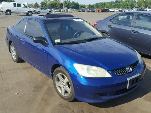 1HGEM22924L001433 - 2004 HONDA CIVIC EX BLUE photo 1