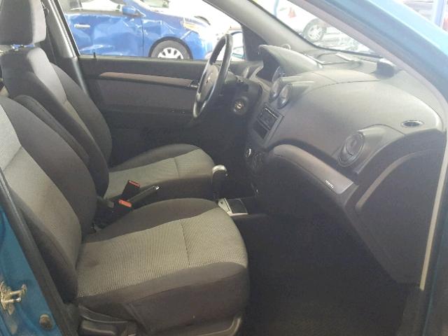 KL1TD66E79B614480 - 2009 CHEVROLET AVEO LS BLUE photo 5