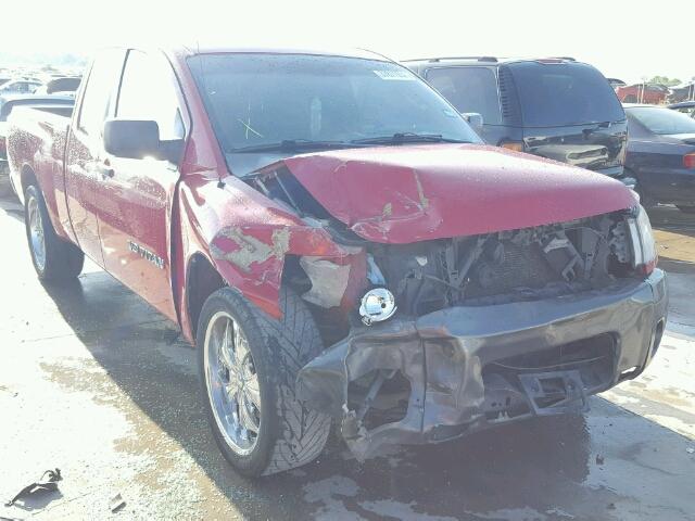 1N6BA06A28N310569 - 2008 NISSAN TITAN XE RED photo 1