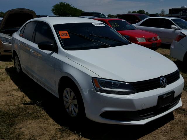 3VW2K7AJ7EM291858 - 2014 VOLKSWAGEN JETTA BASE 白色 照片 1