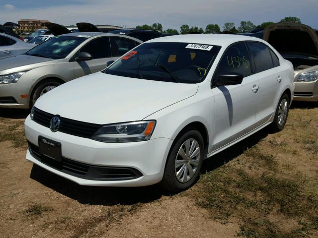 3VW2K7AJ7EM291858 - 2014 VOLKSWAGEN JETTA BASE 白色 照片 2