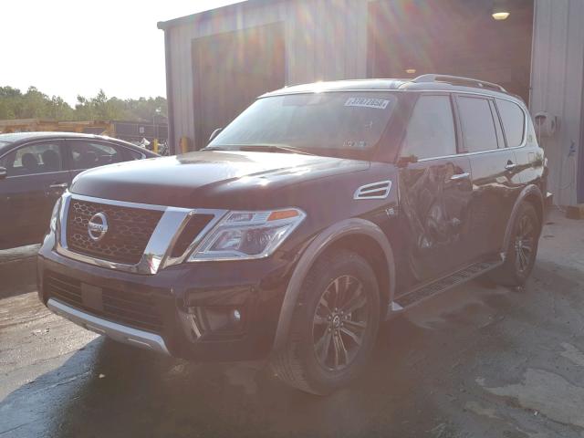 JN8AY2NE6J9732406 - 2018 NISSAN ARMADA PLA BLACK photo 2