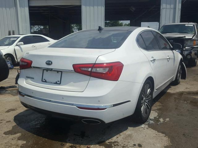 KNALN4D72F5189305 - 2015 KIA CADENZA PR WHITE photo 4