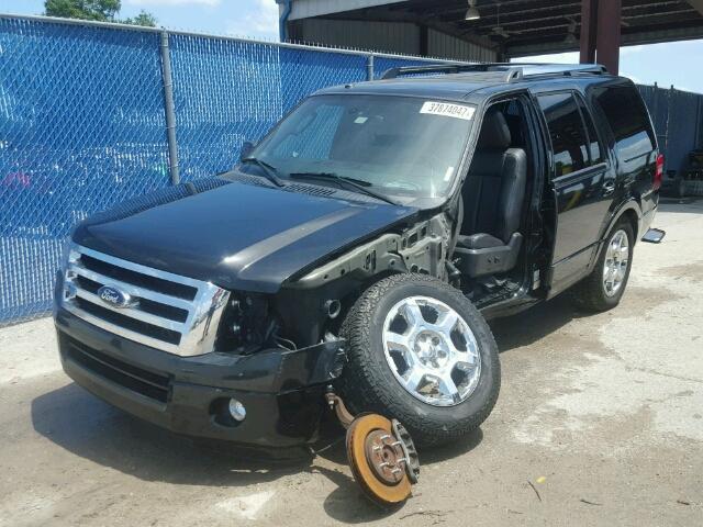 1FMJU1K56EEF61770 - 2014 FORD EXPEDITION BLACK photo 2