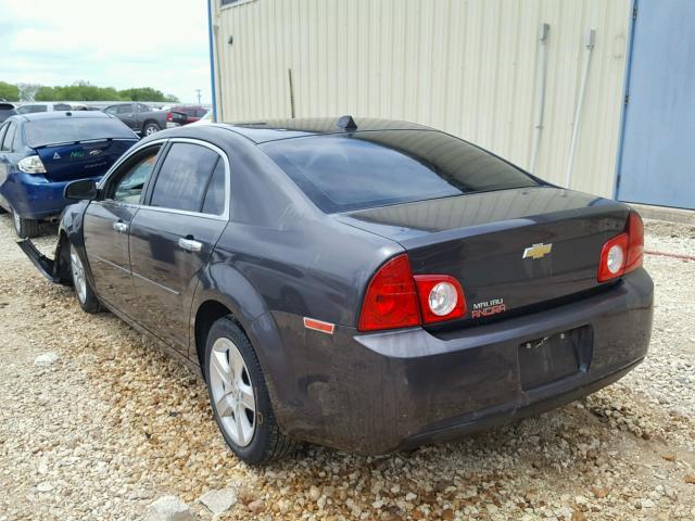 1G1ZB5E0XCF304227 - 2012 CHEVROLET MALIBU LS ნაცრისფერი ფოტო 3