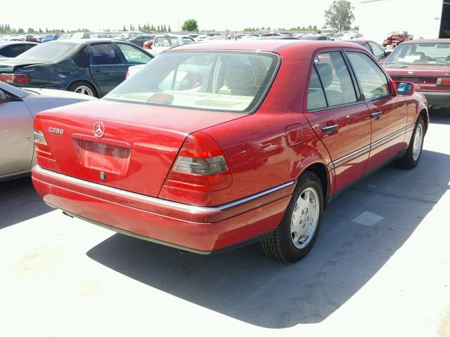 WDBHA28E1RF068442 - 1994 MERCEDES-BENZ C 280 RED photo 4