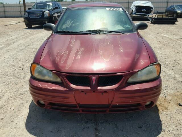 1G2NF52E32M637345 - 2002 PONTIAC GRAND AM S Tünd qırmızı foto 9