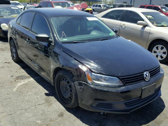 3VW2K7AJ4CM402654 - 2012 VOLKSWAGEN JETTA BASE 黑色 照片 1