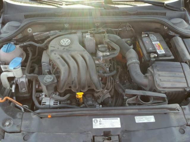 3VW2K7AJ4CM402654 - 2012 VOLKSWAGEN JETTA BASE 黑色 照片 7