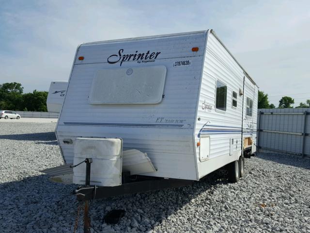 4YDT2592021203201 - 2002 KEYSTONE SPRINTER თეთრი ფოტო 2