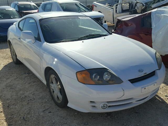 KMHHM65D53U098554 - 2003 HYUNDAI TIBURON WHITE photo 1