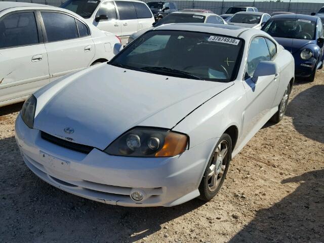 KMHHM65D53U098554 - 2003 HYUNDAI TIBURON WHITE photo 2