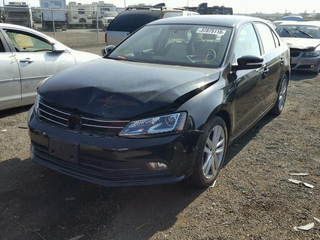 3VWL17AJ9FM335237 - 2015 VOLKSWAGEN JETTA SEL BLACK photo 2