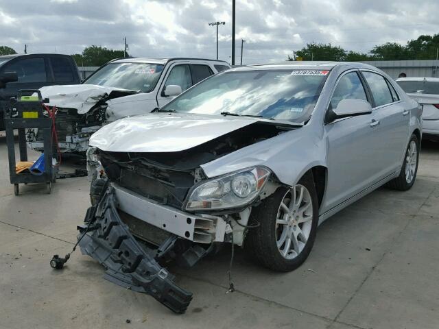 1G1ZE5E09AF308807 - 2010 CHEVROLET MALIBU GRAY photo 2