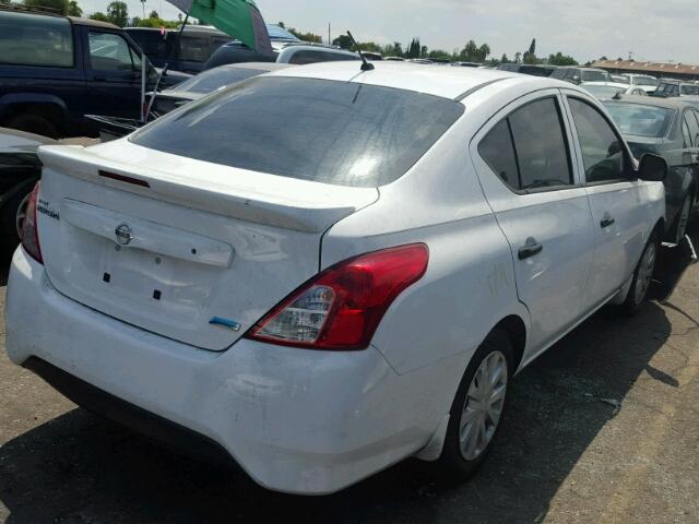 3N1CN7AP3FL955764 - 2015 NISSAN VERSA S WHITE photo 4