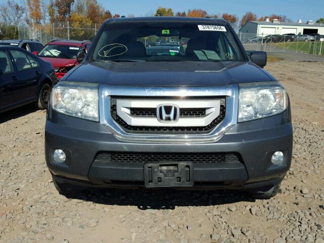 5FNYF4H50BB024621 - 2011 HONDA PILOT EXL GRAY photo 10