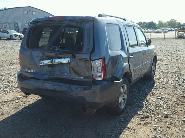 5FNYF4H50BB024621 - 2011 HONDA PILOT EXL GRAY photo 4