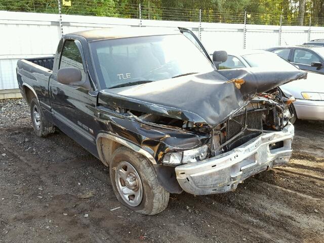 1B7HC16X3YS565721 - 2000 DODGE RAM 1500 BLACK photo 1