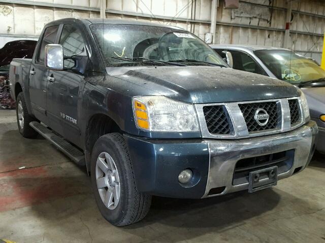 1N6AA07AX6N503818 - 2006 NISSAN TITAN XE BLUE photo 1