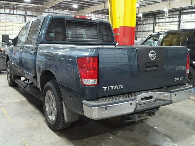 1N6AA07AX6N503818 - 2006 NISSAN TITAN XE BLUE photo 3