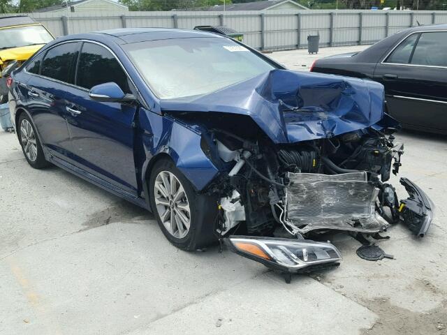 5NPE34AF2GH312809 - 2016 HYUNDAI SONATA SPO BLUE photo 1