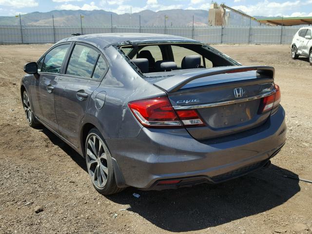 2HGFB6E56DH709465 - 2013 HONDA CIVIC SI GRAY photo 3